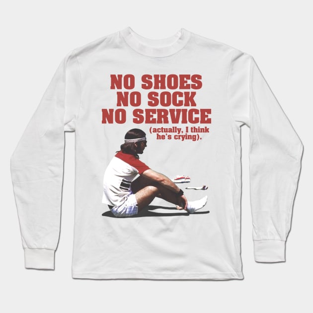 No Shoes, No Sock, No Service ● The Baumer Long Sleeve T-Shirt by darklordpug